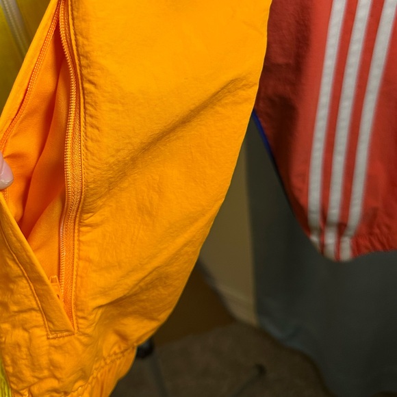 Adidas Originals Zip Up Pride Off Center Windbreaker Jacket - Picture 9 of 11